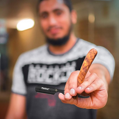 Rose Wood with Matte Black - Cut Throat Razor for Men