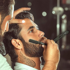 All Matte Black- Cut Throat Razor for Men