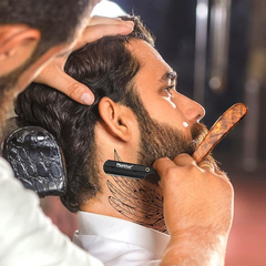 Rose Wood with Matte Black - Cut Throat Razor for Men