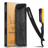 Matte Gold Black- Cut Throat Razor for Men