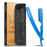 Markhor Premium Straight Razor – Matte Blue Edition