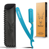 Markhor Premium Straight Razor – Matte Cyan Edition