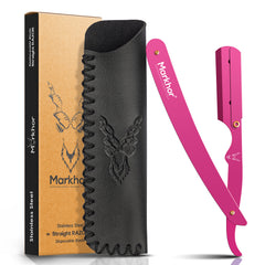 Markhor Premium Straight Razor – Matte Pink Edition