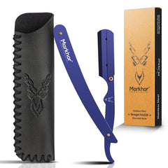 Markhor Premium Straight Razor – Matte Purple Edition