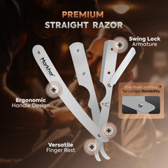 Satin Finish- Cut Throat Razor for Men