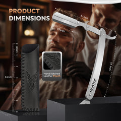 Satin Finish- Cut Throat Razor for Men